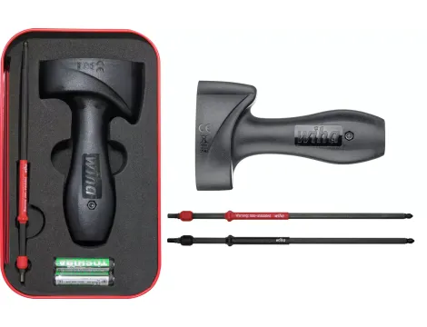 Wiha - tester momentu obrotowego Torque QuickCheck z trzonkami adaptera i bateriami w kasecie  dla momentu 2,8 Nm - 42086