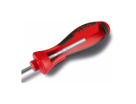 Wiha - wkrętak SoftFinish płaski z trzonem okrągłym i laserową podziałką milimetrową  5,5 mm x 125 mm - 35397