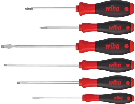 Wiha - zestaw wkrętaków SoftFinish płaski, Phillips 6-cz.  - 07152