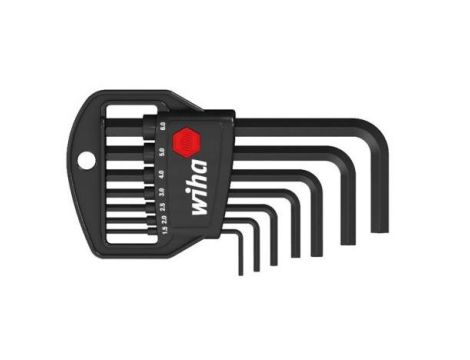 Wiha - zestaw kluczy trzpieniowych w uchwycie Classic sześciokątny czerniony chemicznie 7-cz.  - 06378