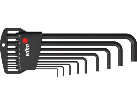 Wiha - zestaw kluczy trzpieniowych w uchwycie Classic sześciokątny czerniony chemicznie 9-cz.  - 06386