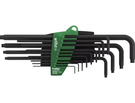Wiha - zestawy kluczy trzpieniowych w uchwycie ProStar TORX® czerniony chemicznie 13-cz.  - 24312