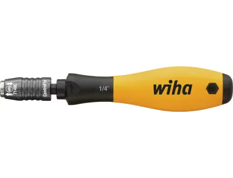 Wiha - wkrętak z uchwytem na bity SoftFinish ESD, blokowany mechanicznie 1/4"  148 mm - 32161