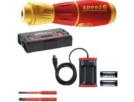 Wiha - 591 Wkrętak elektryczny  zestaw speedE® II - 44318