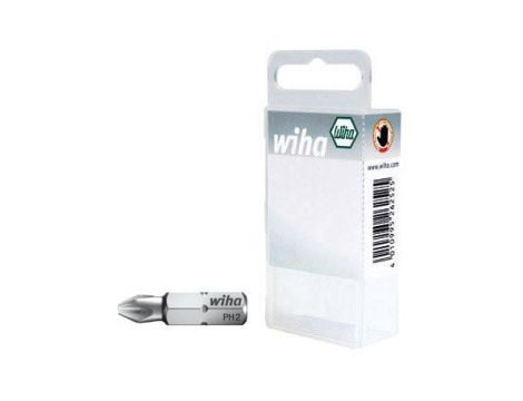 Wiha - zestaw bitów Standard 25 mm Phillips  10-cz. 1/4" w kasecie  - 36280