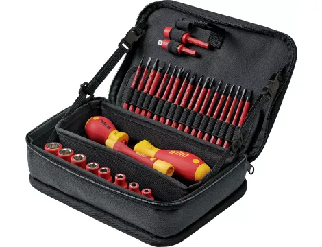 Wiha - zestaw narzędzi slimVario® electric w funkcionalnej torbie, 31-cz. - 43465