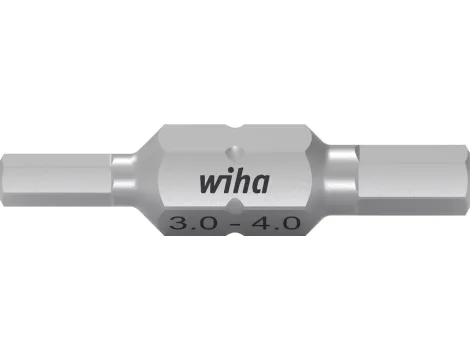 Wiha - zestaw podwójnych bitów 10szt - Gniazdo sześciokątne: 3, Gniazdo wewnętrzne 2: 4", Długość bitu: 30mm  - 43864