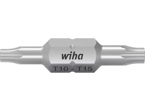 Wiha - zestaw podwójnych bitów 10szt - TORX®: T10, TORX 2: T15, Długość bitu: 30mm  - 43867