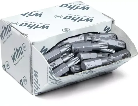 Wiha - zestaw bitów Standard 25 mm TORX®  50-cz. 1/4" w dużym opakowaniu  - 08068