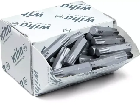 Wiha - zestaw bitów Standard 25 mm TORX®  50-cz. 1/4" w dużym opakowaniu  - 08070