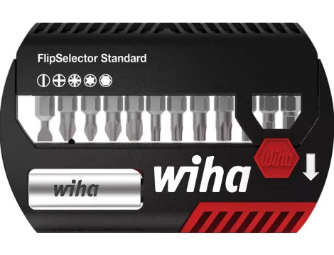 Wiha - zestaw bitów FlipSelector Standard 25 mm mie-sza-ny 1/4" 13-cz.  - 39078