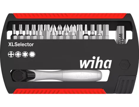 Wiha - zestaw bitów XLSelector mieszany z grzechotką na bity forma C 6,3  17-cz.  - 36951