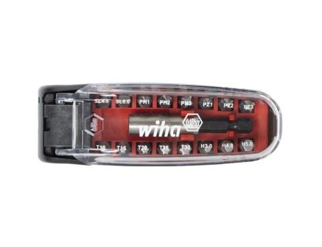 Wiha - zestaw CroCo 03 bitów standardowych 17 części, 79792-03, SL/PH/PZ/TX/6 - Kant z uniwersalnym uchytem - 35565