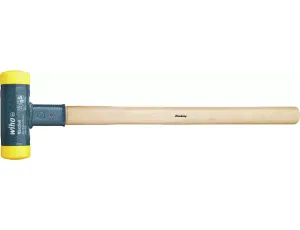 Wiha - bezodrzutowy młot kowalski z obuchem średnio twardym z trzonem z drewna hikory  100 mm - 02091