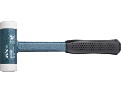 Wiha - młotek z miękkim obuchem bezodrzutowy, bardzo twardy z trzonem stalowym  60 mm - 39022
