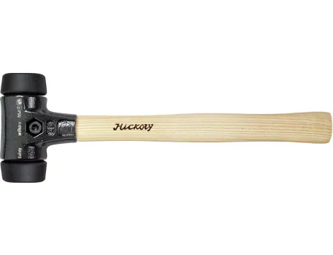 Wiha - młotek z miękkim obuchem Safety średnio miękki/średnio miękki z trzonem z drewna hikory  50 mm - 26432