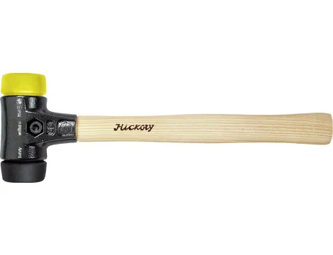 Wiha - młotek z miękkim obuchem Safety średnio miękki/średnio twardy z trzonem z drewna hikory  50 mm - 10141