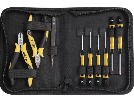 Wiha - zestaw narzędzi ESD 9-cz.  w pokrowcu na narzędzia  - 43994