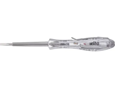 Wiha - próbnik napięcia SoftFinish jednobiegunowy, 110-250 V w blistrze  3,0 mm x 60 mm - 35378