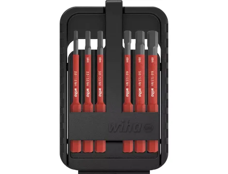 Wiha - zestaw bitów slimBit electric  SW 2; SW 2,5; SW 3; SW 4; SW 5; SW 6 - 43156