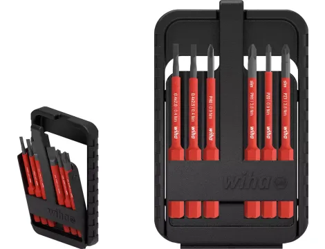 Wiha - zestaw bitów slimBit electric  2,0; 2,5; PH0; PH1; PZ0; PZ1;  - 43160