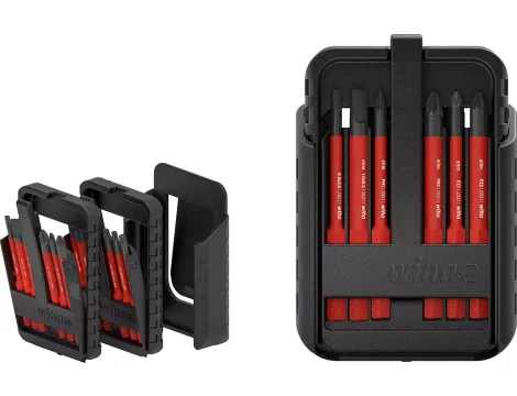 Wiha - zestaw bitów slimBit electric  3,5; 5,5; PH1; PH2; PZ1; PZ2; SL/PZ1; SL/PZ2; T10; T15; T20; T25 - 43162