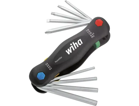 Wiha - narzędzie wielofunkcyjne PocketStar 9-cz. w opakowaniu blistrowym  - 25295