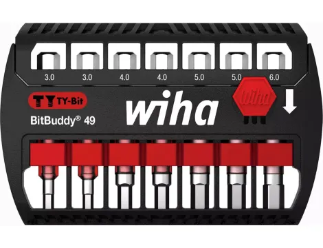 Wiha - zestaw bitów BitBuddy®, bit TY 49 mm sześciokątny 1/4" 7-cz.  - 42114