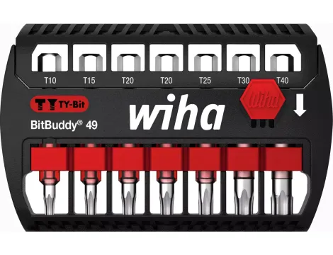 Wiha - zestaw bitów BitBuddy®, bit TY 49 mm TORX® 1/4" 7-cz.  - 42115