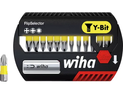 Wiha - zestaw bitów FlipSelector, bit Y 25 mm Phillips, Pozidriv, TORX® 13-cz. 1/4"  - 41827
