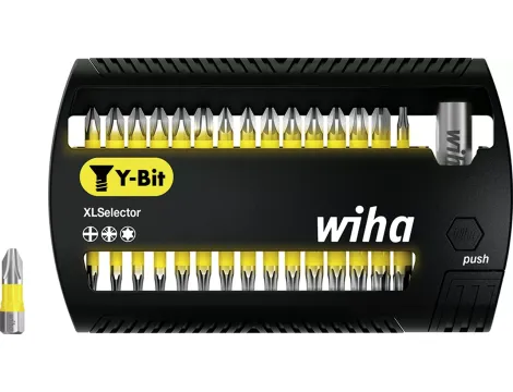 Wiha - zestaw bitów XLSelector, bit Y 25 mm Phillips, Pozidriv, TORX® 31-cz. 1/4"  - 41832