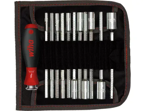 Wiha - wkrętak z trzonami wymiennymi zestaw SYSTEM 6 klucz nasadowy sześciokątny 12-cz.  - 27713