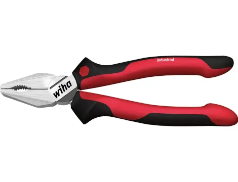 Wiha - Szczypce uniwersalne Industrial z DynamicJoint® i OptiGrip z bardzo dlugim ostrzem w blistrze  200 mm - 34308