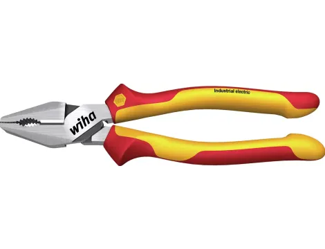 Wiha - wzmocnione Szczypce uniwersalne Industrial electric z funkcją DynamicJoint® i OptiGrip  225 mm - 35465