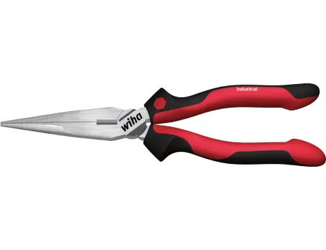 Wiha - Szczypce pólokrągłe Industrial z ostrzem prostym  160 mm - 32322