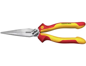 Wiha - Szczypce pólokrągłe Industrial electric z ostrzem prostym  200 mm - 33178