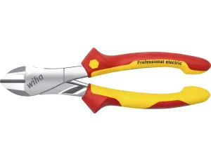 Wiha - wzmocnione Szczypce do cięcia bocznego Professional electric z DynamicJoint® ze sprężyną rozwierającą z możliwością włączania i wyłączania  160 mm - 40921