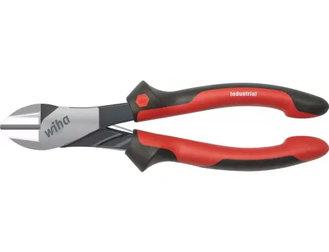 Wiha - wzmocnione Szczypce do cięcia bocznego Industrial z DynamicJoint® ze sprężyną rozwierającą z możliwością włączania i wyłączania  200 mm - 41327