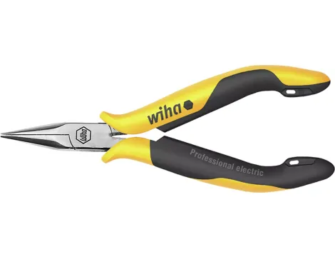 Wiha - Szczypce pólokrągłe Professional ESD prosty ksztalt  120 mm - 10348