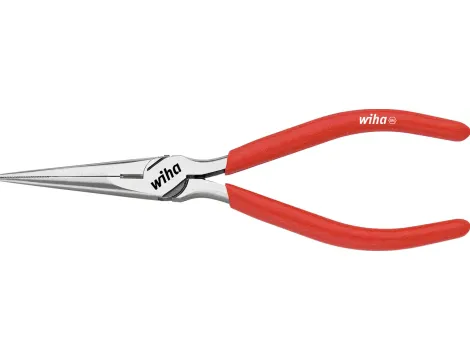 Wiha - Szczypce pólokrągłe Classic do mechaniki precyzyjnej z ostrzem i sprężyną rozwierającą o prostym kształcie  160 mm - 10349