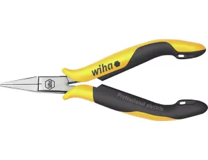 Wiha - Szczypce płaskie Professional ESD płaskie, krótkie szczeki  120 mm - 26806