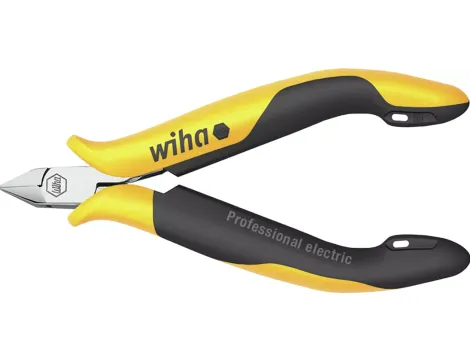 Wiha - Szczypce Professional ESD do cięcia bocznego wąska, ostro zakończona glówka z uskokiem  115 mm - 26808