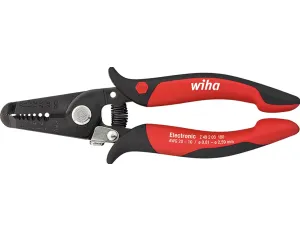 Wiha - Szczypce do zdejmowania izolacji Electronic Stacje do usuwania izolacji 0,8 / -2,6 mm  180 mm - 33471