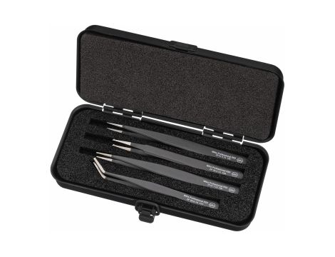 Wiha - pęsety SMD w zestawie Professional ESD mieszany 4-cz.  - 32349