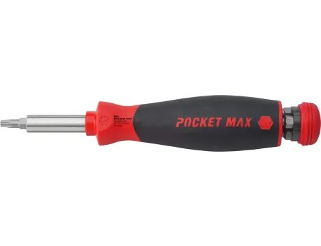 Wiha - Wkrętak z magazynkiem bitów PocketMax® magnetyczny mieszany z 8 bitami, 1/4" - 45292
