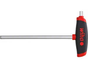 Wiha - Klucz trzpieniowe z rękojeścią T ComfortGrip, sześciokątny MagicRing® z trzonem bocznym, chromowany matowo 8,0 x 200 mm  - 45444