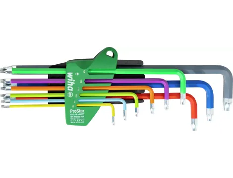 Wiha - ZESTAW KLUCZY TORX W KOLORZE 9cz. UCHWYT PROSTAR - 46556