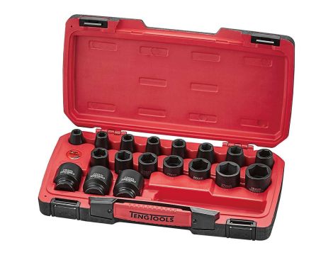 TengTools - 22-elementowy zestaw nasadek udarowych z chwytem 1/2" T9222 - T9222