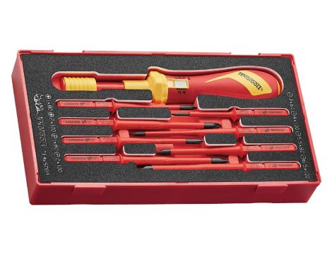 TengTools - Zestaw wkrętaka dynamometrycznego VDE 1000V TEAVSD09 - TEAVSD09