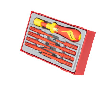 TengTools - Zestaw wkrętaka dynamometrycznego VDE 1000V TTVSD09 - TTVSD09 - 6